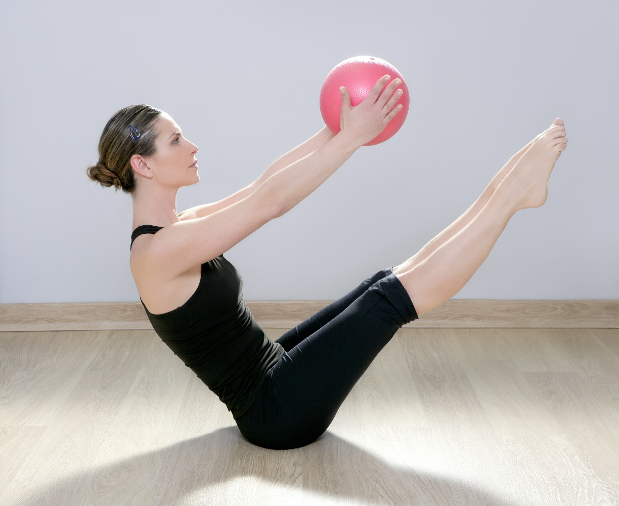 Student using chi ball