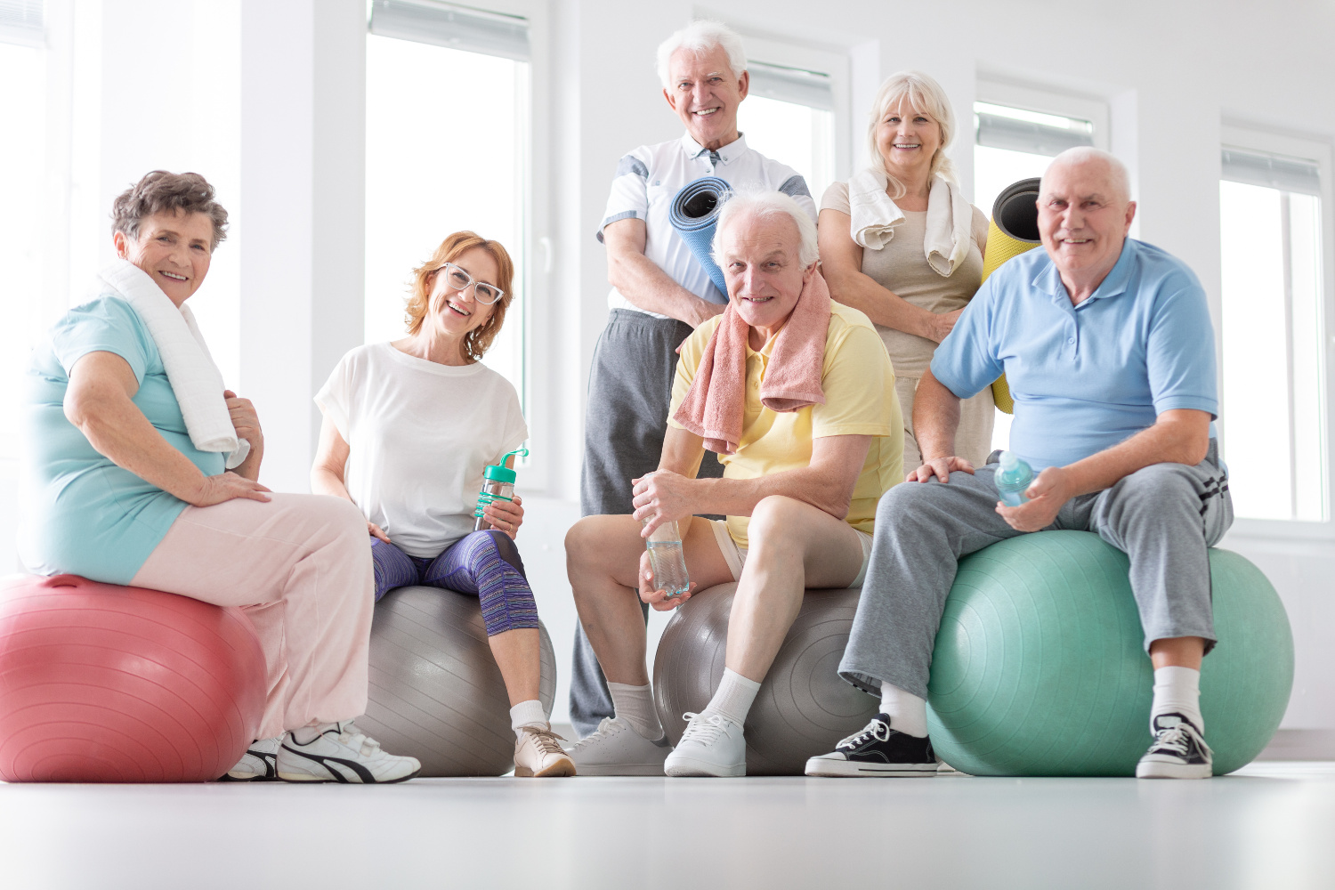 Anyone can benefit from fitball classes, whatever age
